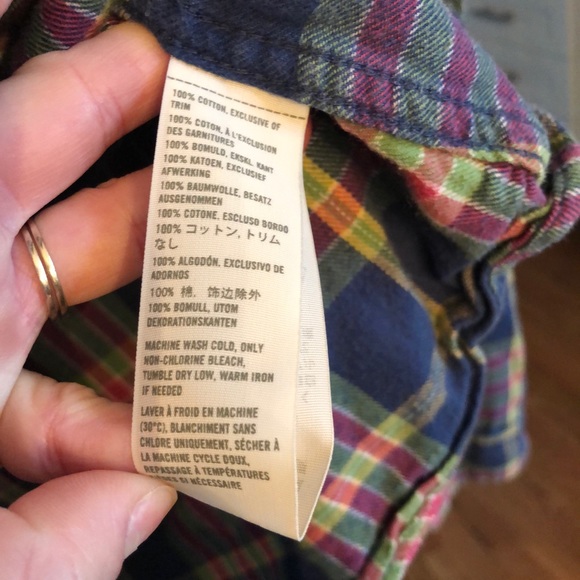 ❄️ HOLLISTER Flannel shirt!  Sz Medium/Large ⛄️ - Picture 5 of 5
